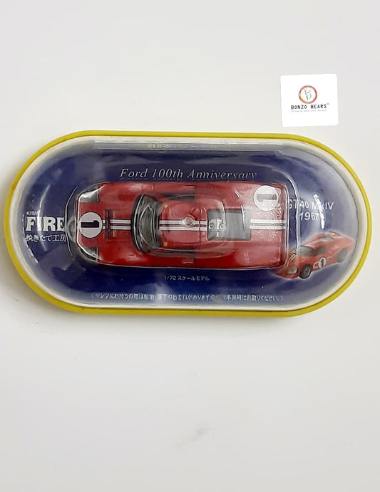 Ford GT40 Mk IV - Ford 100th Anniversary Kirin Fire "Dad's Toy Box" - 1967 | #1 1:72 Oval blister pack