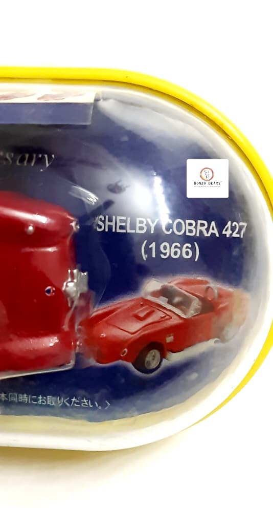 Shelby Cobra 427 - Ford 100th Anniversary Kirin Fire "Dad's Toy Box" 1965 , 1:72 Oval blister pack