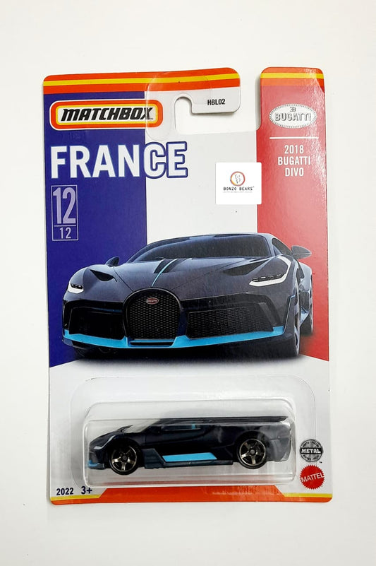 Matchbox 2018 Bugatti Divo - 2018 Release - Bonzo Bears MB3