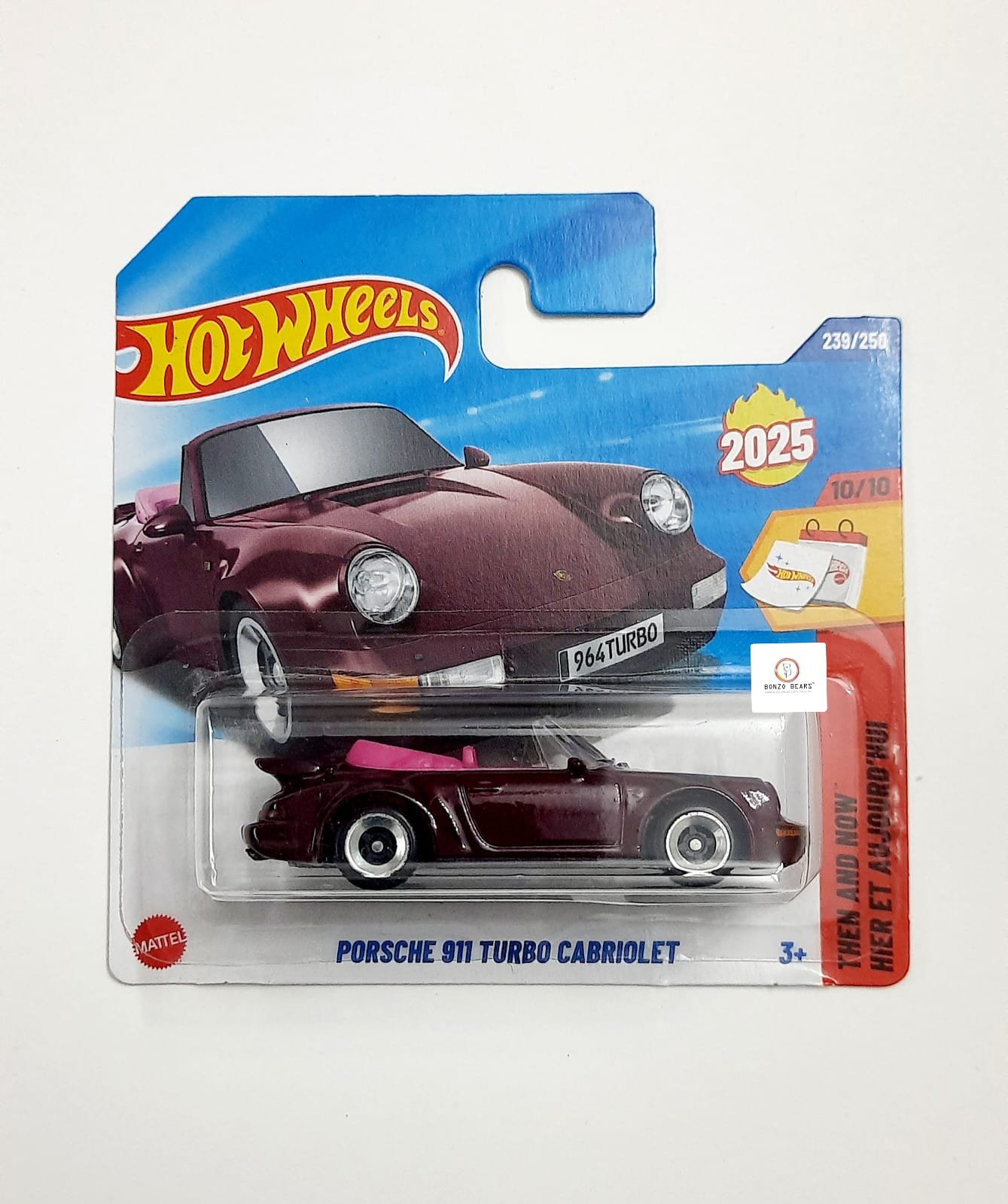 Porsche 911 Turbo Cabriolet - Hot Wheels (European Short Card) | Bonzo Bears PB3