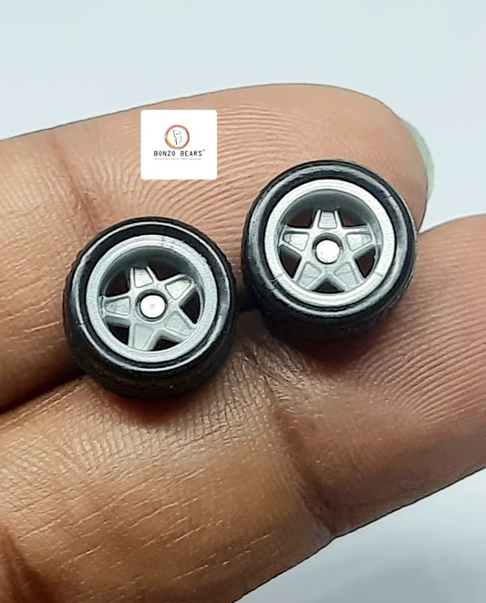 Rubber Tire - 10 mm ,  StarRim 25 mm axle