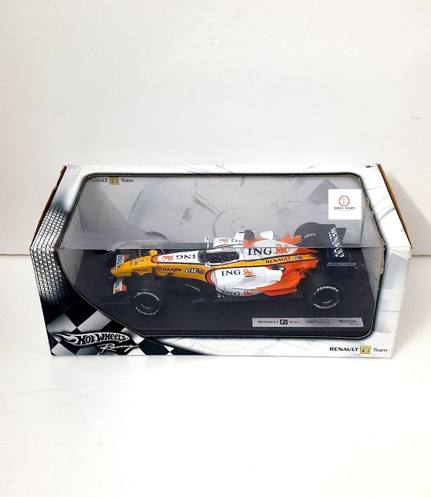 Rare 1:18 Hot Wheels - ING Renault F1 Team show car R27 Fisichella 2007 #3 - Hot Wheels show car | Bonzo Bear