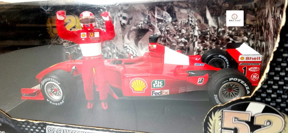 Exclusive Limited Edition 1/15001 1:18 Scale Michael Schumacher Scuderia Ferrari 52 Wins + WORLD CHAMPION F1 2001 - Hot Wheels | Bonzo Bear