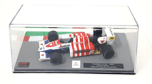 1:43 - Toleman TG184 driven by Ayrton Senna - 1984 Portuguese Grand Prix - Panini