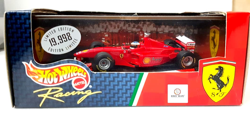 1998 Release Limited Edition - 1/19,998 pieces. -Ferrari F300 driven by Michael Schumacher - Ferrari Reserve Special Edition - Hotwheels Racing