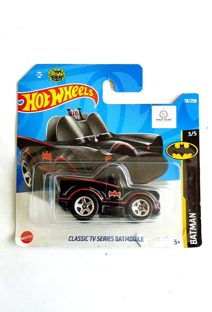 Classic TV Series Batmobile (European Short Card 2021 Release) - Hot Wheels | Bonzo Bear PB27