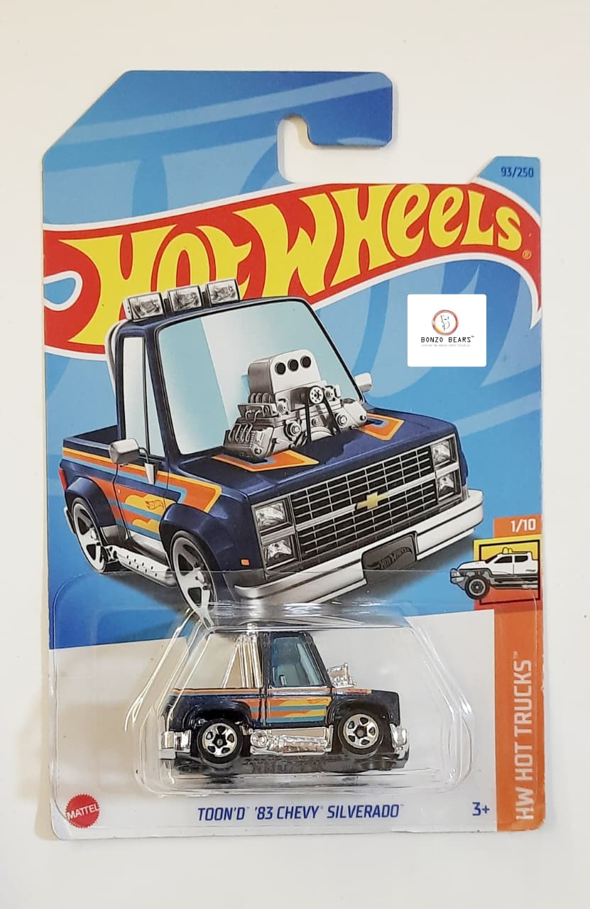 Toon'D '83 Chevy Silverado (2023 Released) - Hot Wheels | Bonzo Bears PB58