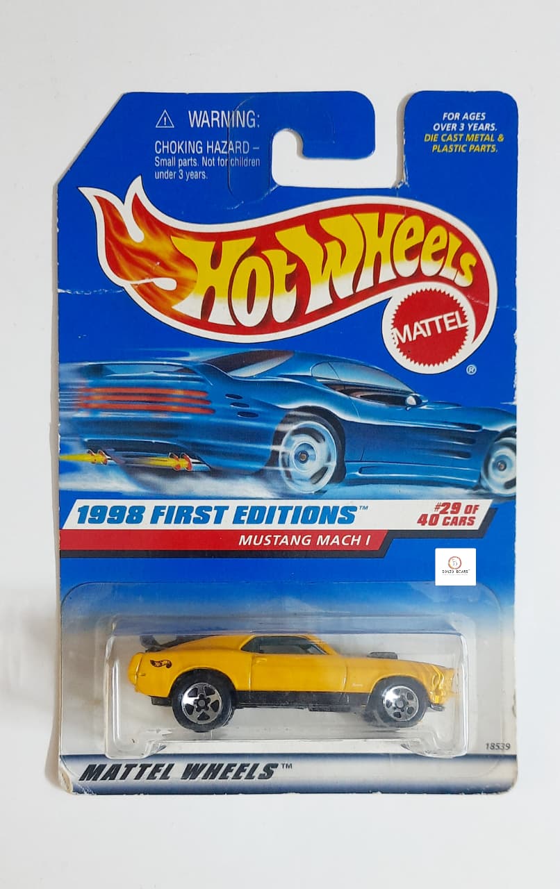 1998 First Editions Mustang Mach I - Hot Wheels | Bonzo Bears (Damaged Card-As per image)