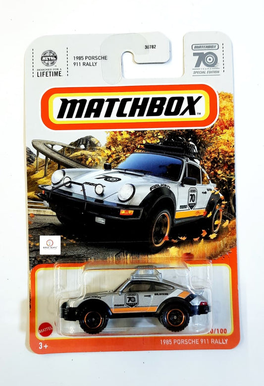 Matchbox 70th Anniversary 1985 Porsche 911 Rally (2023 Released) - Hot Wheels | Bonzo Bears MB1