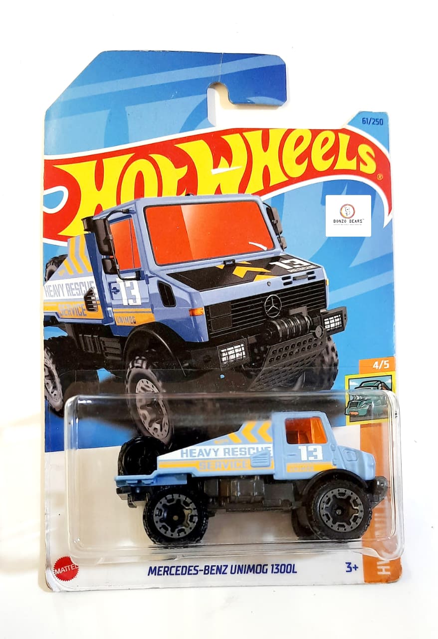 Mercedes-Benz Unimog 1300L (2023 Released) - Hot Wheels | Bonzo Bears CBJ2