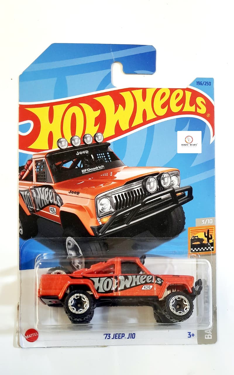 '73 Jeep J10 | Orange (2023 Released) - Hot Wheels | Bonzo Bears CBJ2