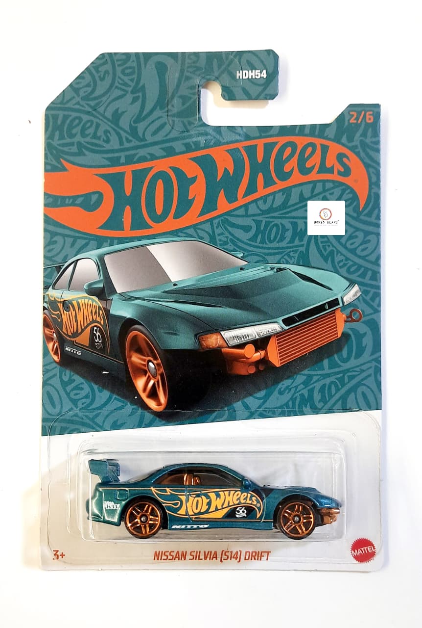 56th Anniversary Pearl and Chrome Nissan Silvia (S14) Drift (2024 Released) - Hot Wheels | Bonzo Bears S2, ML4