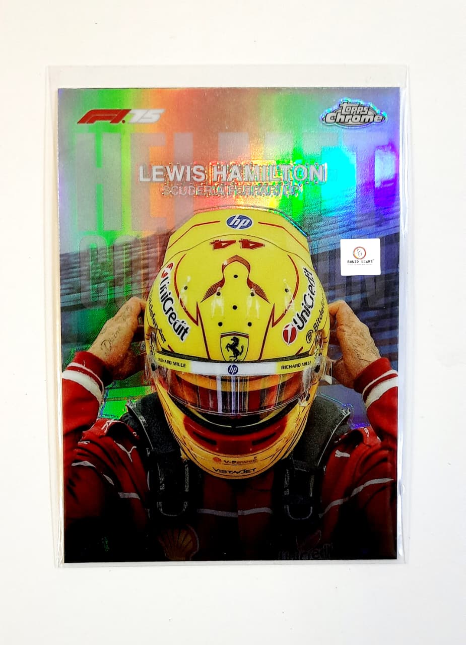 Sir Lewis Hamilton's Helmet Card - Topps Chrome