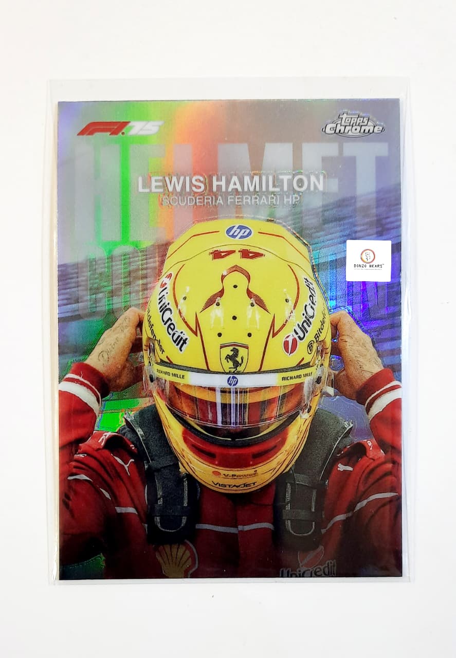 Sir Lewis Hamilton's Helmet Card - Topps Chrome