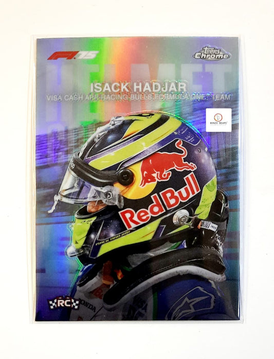 Isack Hadjar's Helmet Card - Topps Chrome