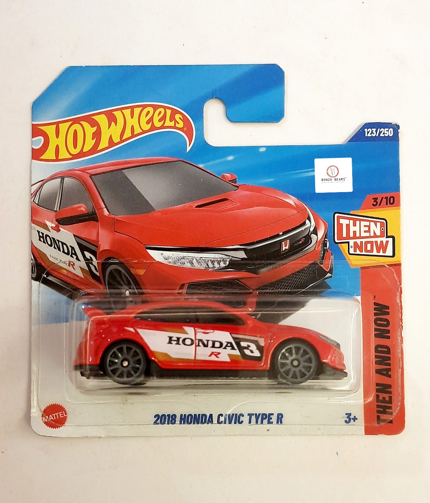 2018 Honda Civic Type R - Hot Wheels (European Short Card) | Bonzo Bears SC1