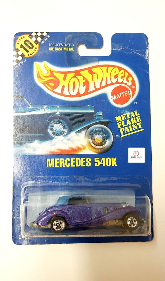 Mercedes 540K (Metal Flake Paint - 1990 Released) - Hot Wheels | Bonzo Bears PB32