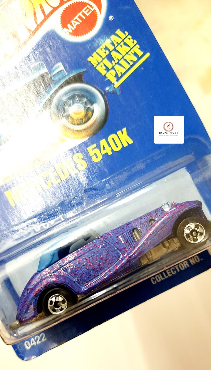 Mercedes 540K (Metal Flake Paint - 1990 Released) - Hot Wheels | Bonzo Bears PB32