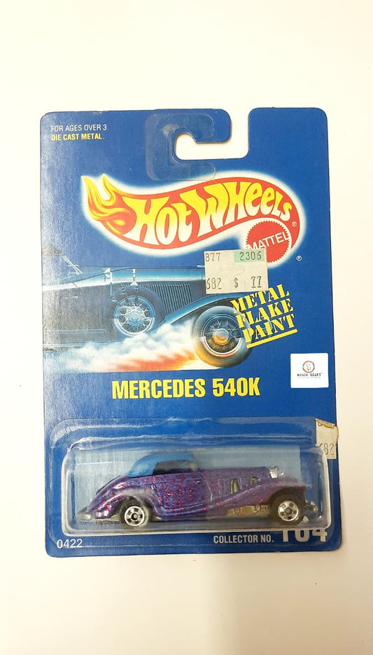 Mercedes 540K (Metal Flake Paint - 1990 Released) - Hot Wheels | Bonzo Bears PB32