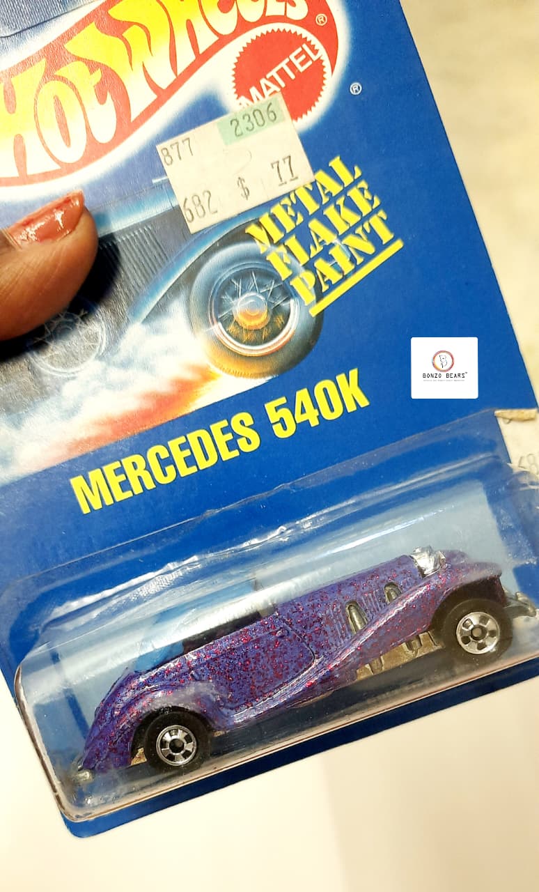 Mercedes 540K (Metal Flake Paint - 1990 Released) - Hot Wheels | Bonzo Bears PB32