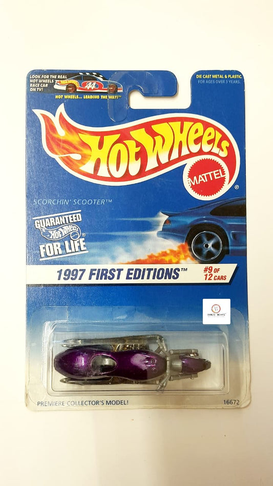 Scorchin Scooter (ERROR)- 1997 First Editions - Hot Wheels | Bonzo Bears PB32