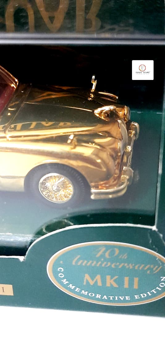 Limited Edition  numbered GOLD PLATED 40th Anniversary Edition - Corgi 1/43 Jaguar MKII-- 1997 Release
