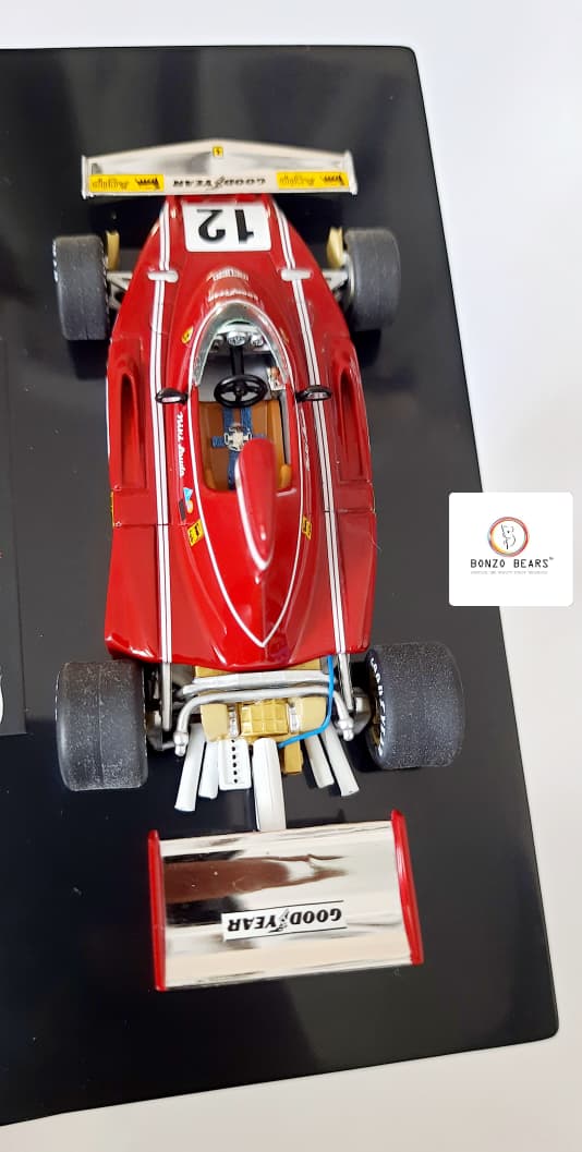 Limited Edition 1 of 10000 1:43 1974 Ferrari 312 B3-74 driven by Niki Lauda - Winner Spanish Grand Prix - 50th FERRARI VICTORY - Hot Wheels | Bonzo Bears