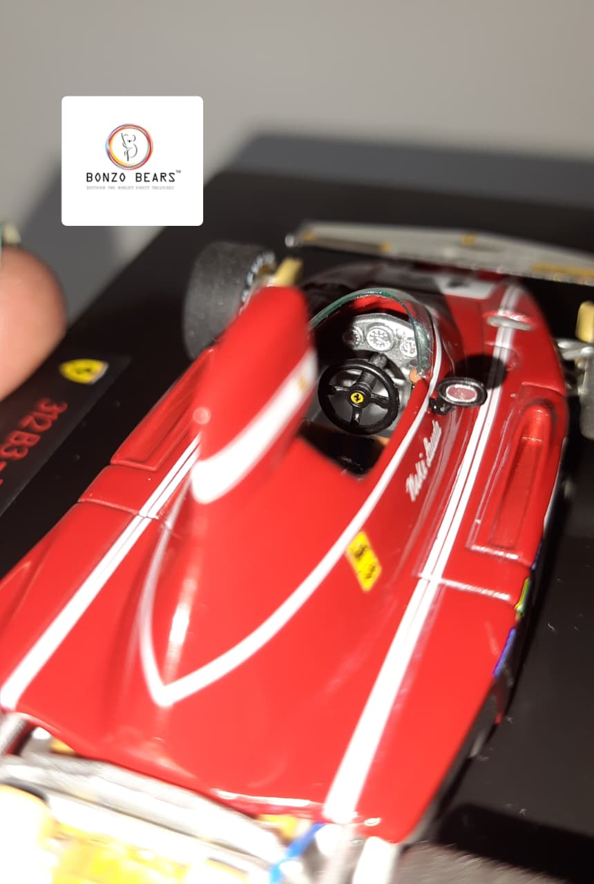 Limited Edition 1 of 10000 1:43 1974 Ferrari 312 B3-74 driven by Niki Lauda - Winner Spanish Grand Prix - 50th FERRARI VICTORY - Hot Wheels | Bonzo Bears