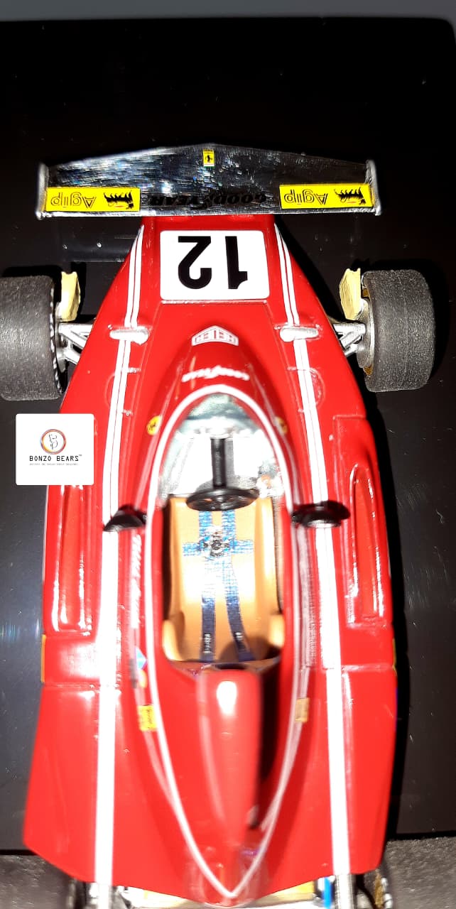 Limited Edition 1 of 10000 1:43 1974 Ferrari 312 B3-74 driven by Niki Lauda - Winner Spanish Grand Prix - 50th FERRARI VICTORY - Hot Wheels | Bonzo Bears