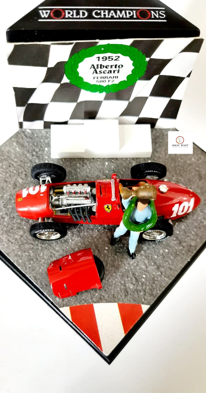 Numbered Limited Edition 1 of 3500 1/43 Quartzo - 1952 Ferrari 500 F2 #101 "Scuderia Ferrari" Italian Grand Prix World Champion Formula 1 1952 - Alberto Ascari