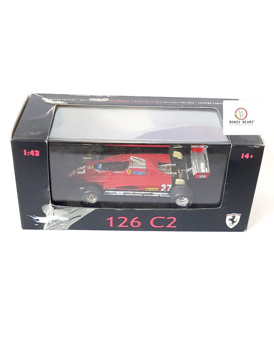 Limited Edition 1 of 10000 1:43 1982 Ferrari 126 C2 #27 driven by Gilles Villeneuve - Hot Wheels