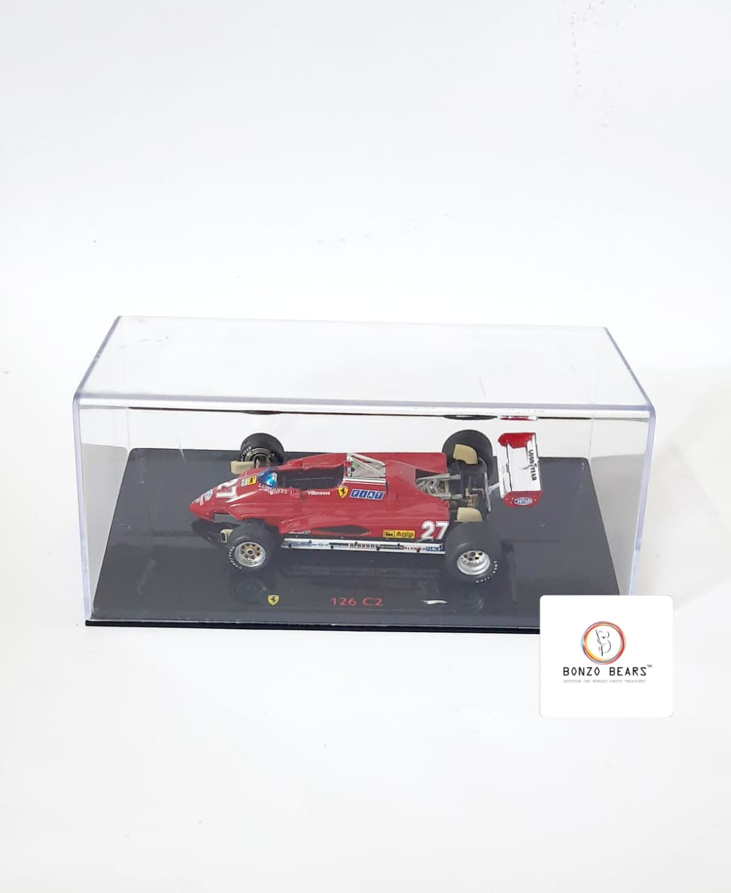 Limited Edition 1 of 10000 1:43 1982 Ferrari 126 C2 #27 driven by Gilles Villeneuve - Hot Wheels