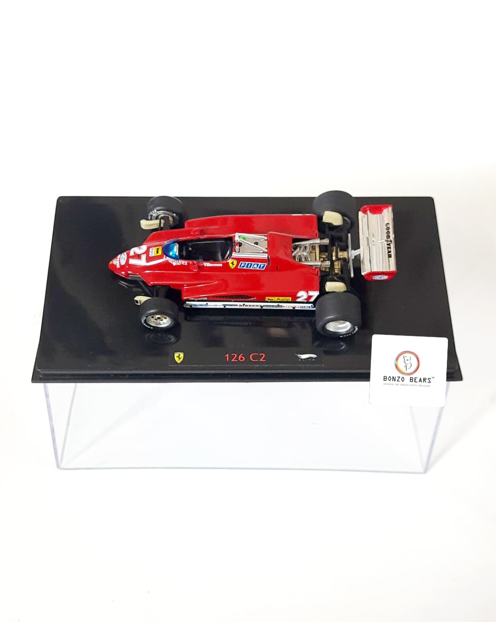 Limited Edition 1 of 10000 1:43 1982 Ferrari 126 C2 #27 driven by Gilles Villeneuve - Hot Wheels
