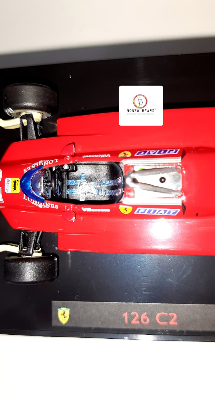 Limited Edition 1 of 10000 1:43 1982 Ferrari 126 C2 #27 driven by Gilles Villeneuve - Hot Wheels
