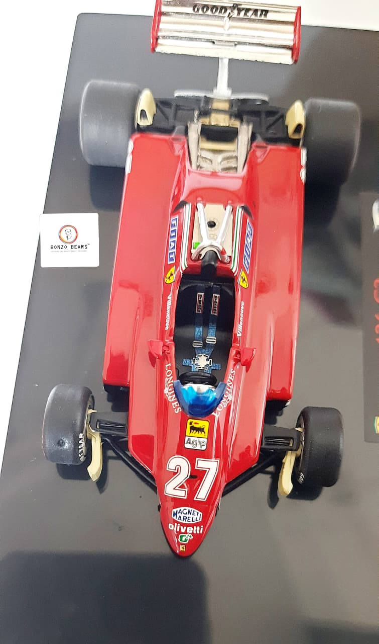 Limited Edition 1 of 10000 1:43 1982 Ferrari 126 C2 #27 driven by Gilles Villeneuve - Hot Wheels