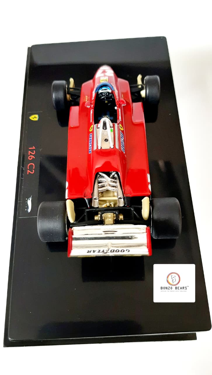 Limited Edition 1 of 10000 1:43 1982 Ferrari 126 C2 #27 driven by Gilles Villeneuve - Hot Wheels