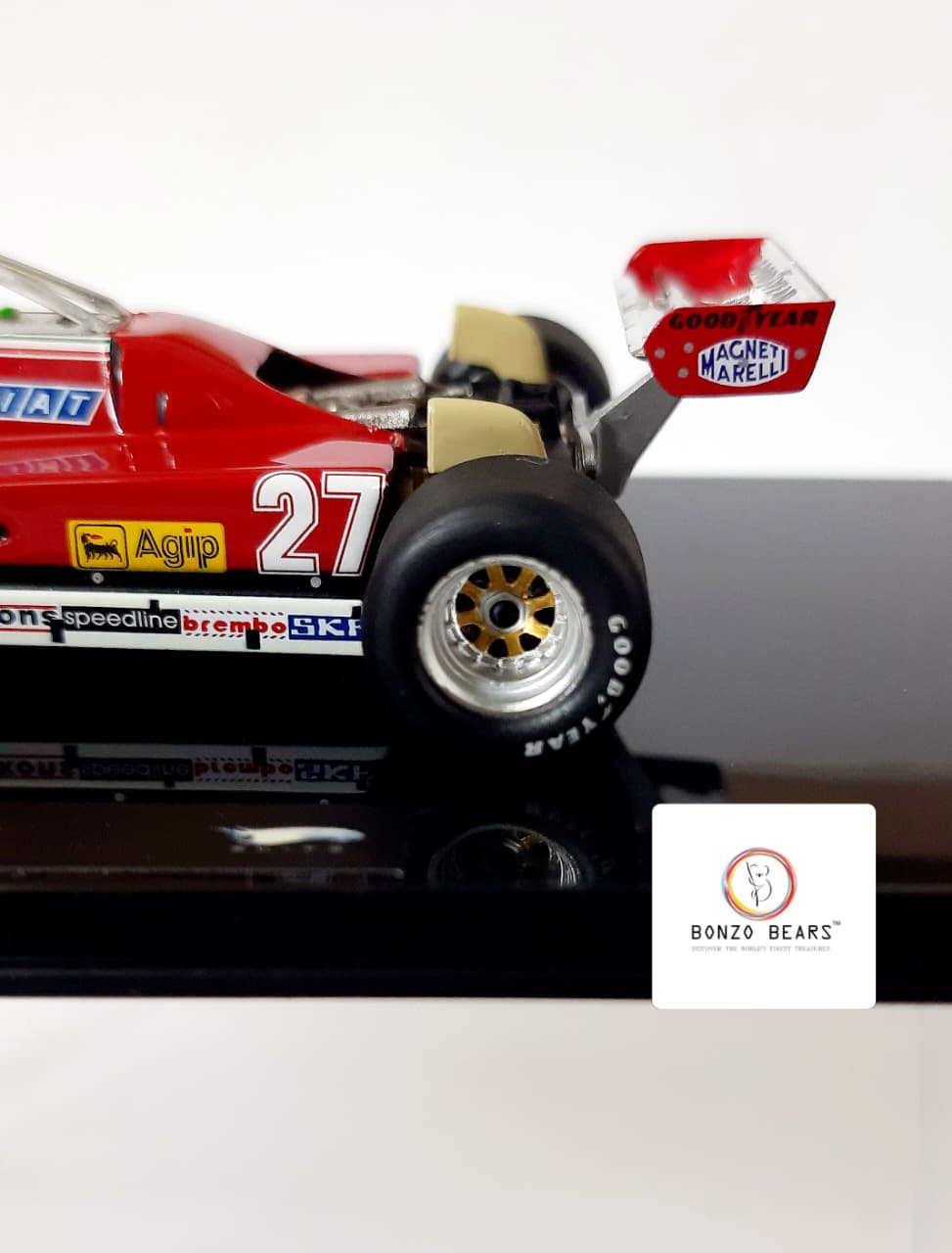 Limited Edition 1 of 10000 1:43 1982 Ferrari 126 C2 #27 driven by Gilles Villeneuve - Hot Wheels