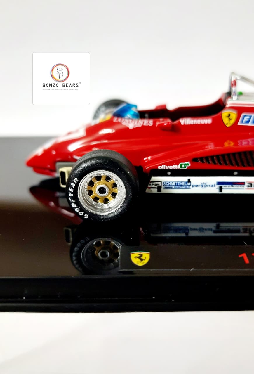 Limited Edition 1 of 10000 1:43 1982 Ferrari 126 C2 #27 driven by Gilles Villeneuve - Hot Wheels