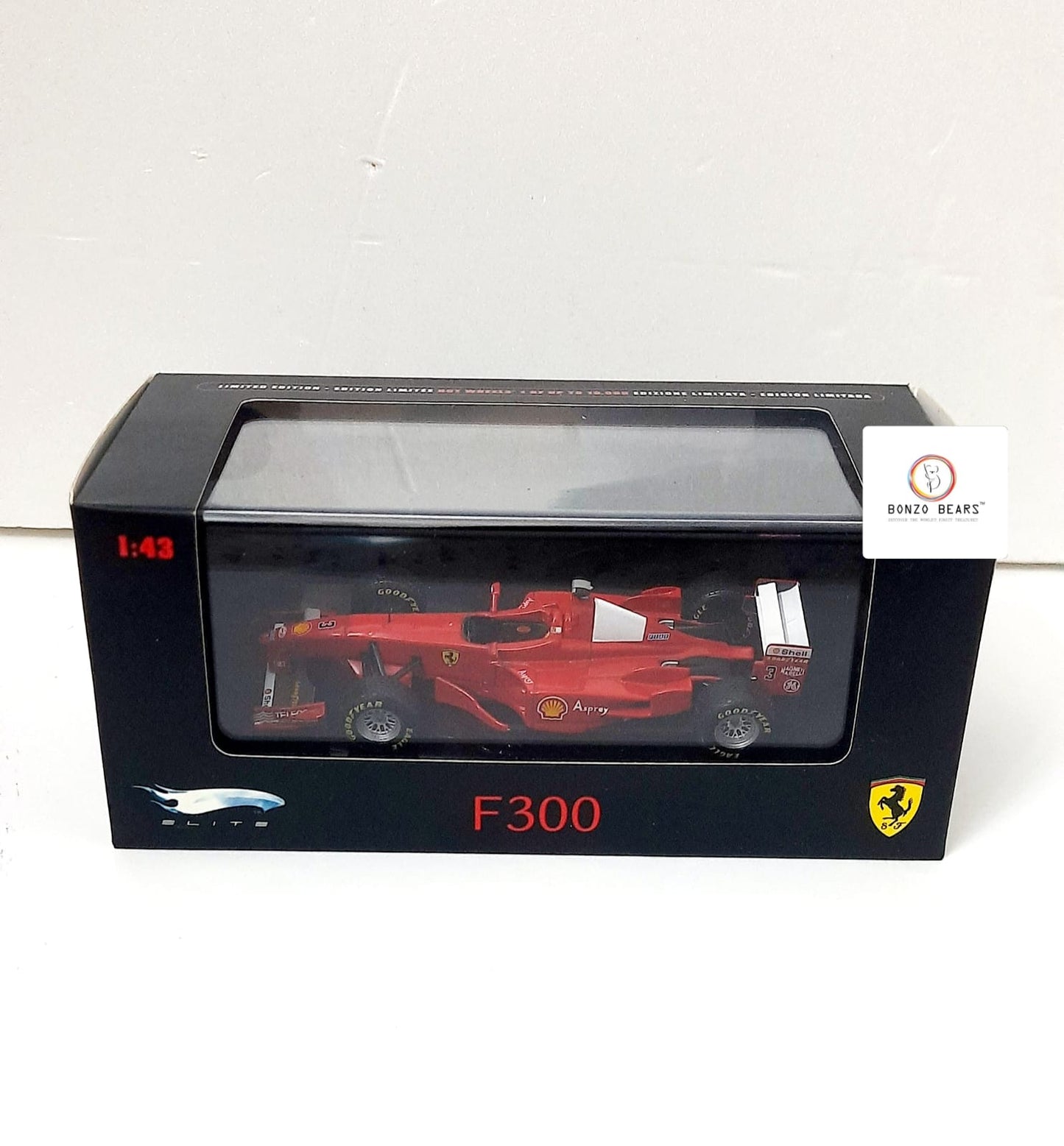 Limited Edition 1 of 10000 1998 1:43  Ferrari F300 Michael Schumacher - Hot Wheels Elite | Bonzo Bears