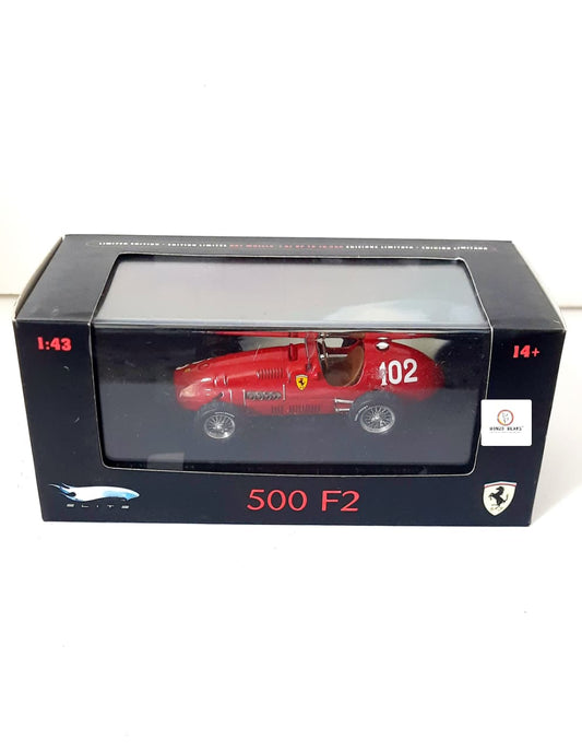 Limited Edition 1 of 10000 1:43 Ferrari 500 F2 #102, Alberto Ascari's 1952 World Champion Car - Hot Wheels Elite | Bonzo Bears