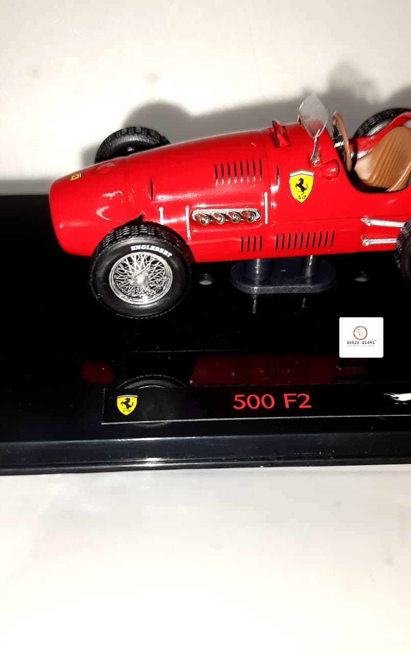 Limited Edition 1 of 10000 1:43 Ferrari 500 F2 #102, Alberto Ascari's 1952 World Champion Car - Hot Wheels Elite | Bonzo Bears