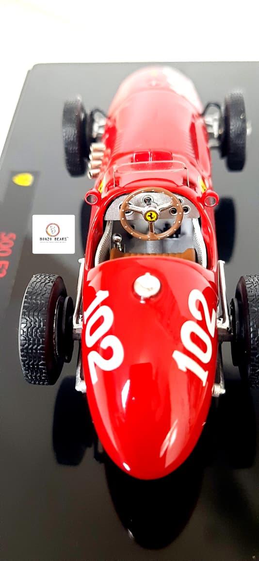 Limited Edition 1 of 10000 1:43 Ferrari 500 F2 #102, Alberto Ascari's 1952 World Champion Car - Hot Wheels Elite | Bonzo Bears