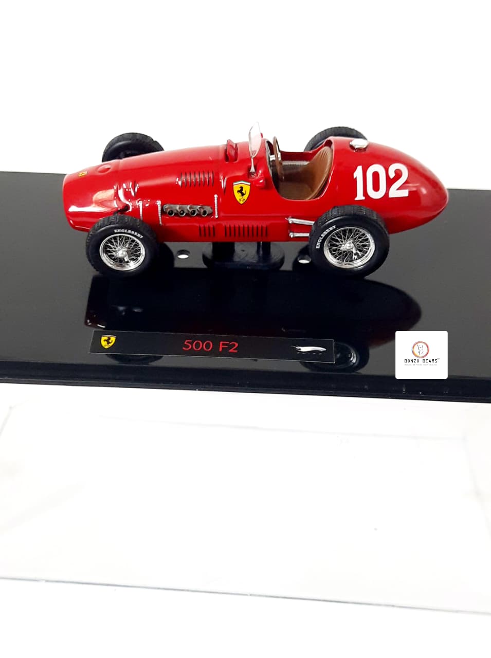 Limited Edition 1 of 10000 1:43 Ferrari 500 F2 #102, Alberto Ascari's 1952 World Champion Car - Hot Wheels Elite | Bonzo Bears