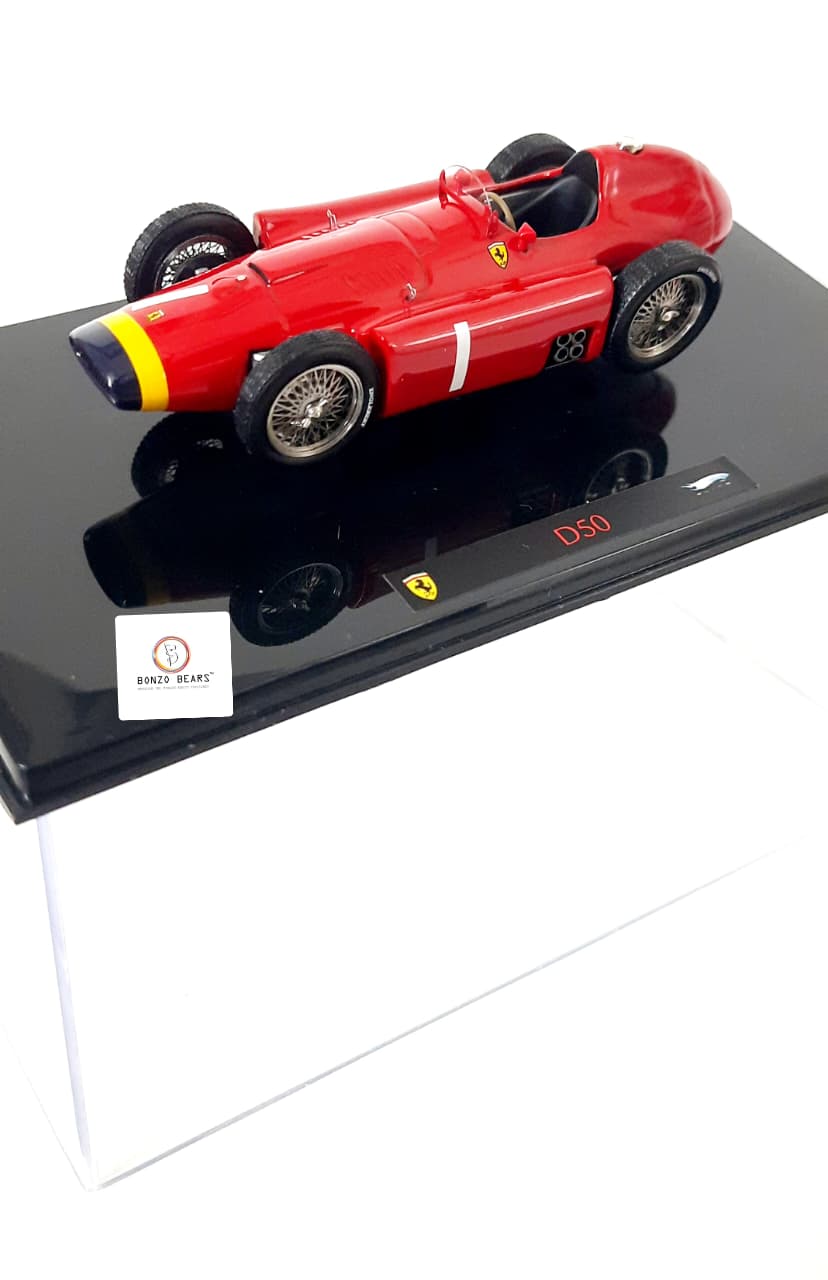 Limited Edition 1 of 10000 1:43 1956 Ferrari D50 driven by Juan Manuel Fangio - Hot Wheels Elite | Bonzo Bears