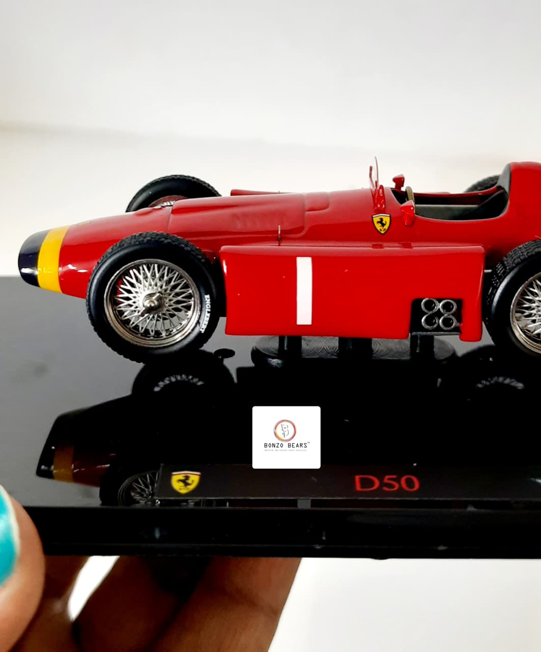 Limited Edition 1 of 10000 1:43 1956 Ferrari D50 driven by Juan Manuel Fangio - Hot Wheels Elite | Bonzo Bears