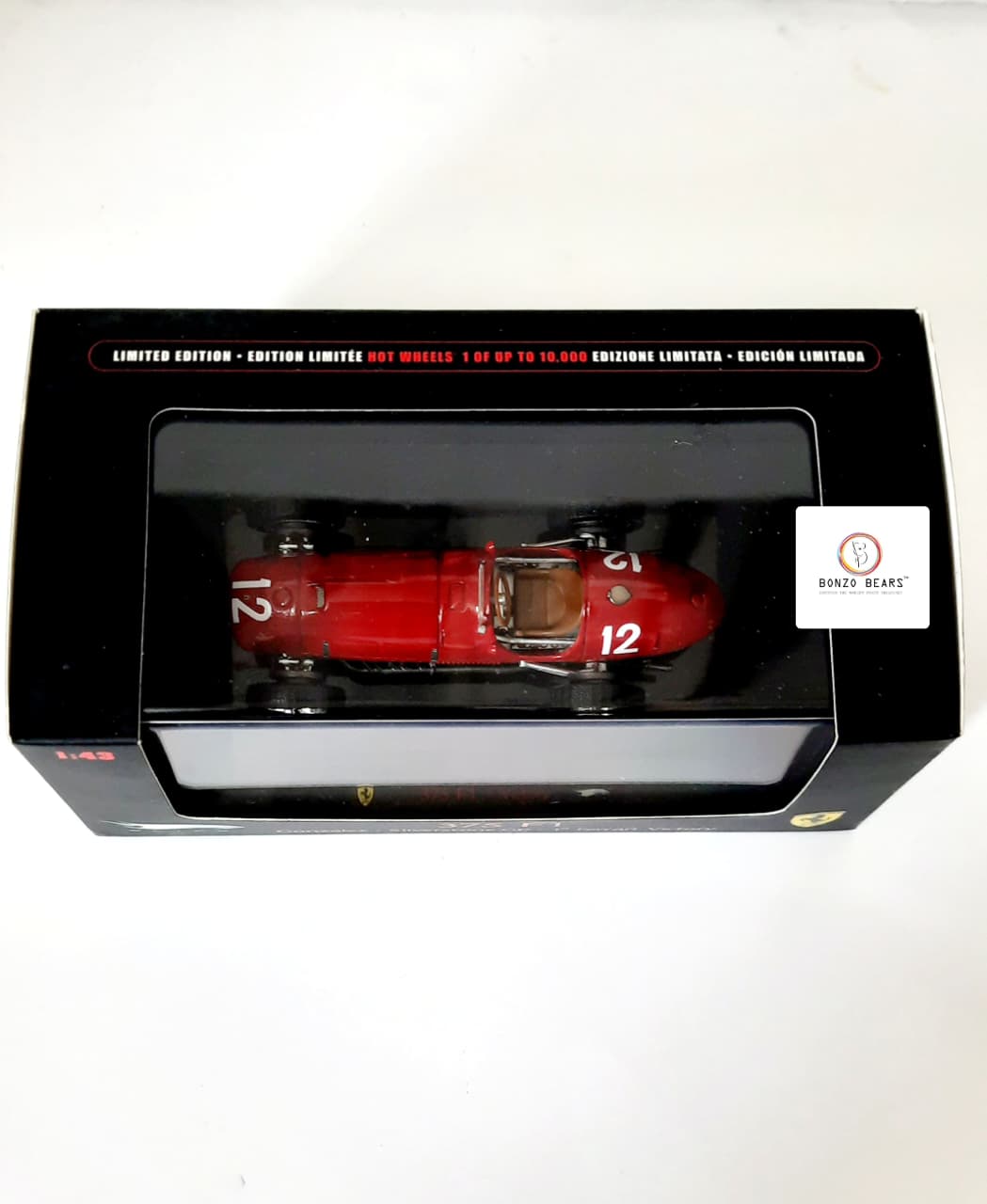 Ferrari's FIRST F1 Victory at Silverstone GP  - Limited Edition 1 of 10000 1:43 - 1951  Ferrari 375 F1 driven by José Froilán González to- Hot Wheels Elite | Bonzo Bears