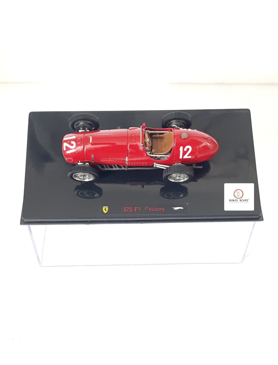 Ferrari's FIRST F1 Victory at Silverstone GP  - Limited Edition 1 of 10000 1:43 - 1951  Ferrari 375 F1 driven by José Froilán González to- Hot Wheels Elite | Bonzo Bears