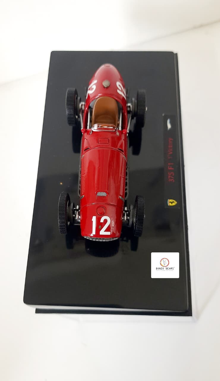 Ferrari's FIRST F1 Victory at Silverstone GP  - Limited Edition 1 of 10000 1:43 - 1951  Ferrari 375 F1 driven by José Froilán González to- Hot Wheels Elite | Bonzo Bears