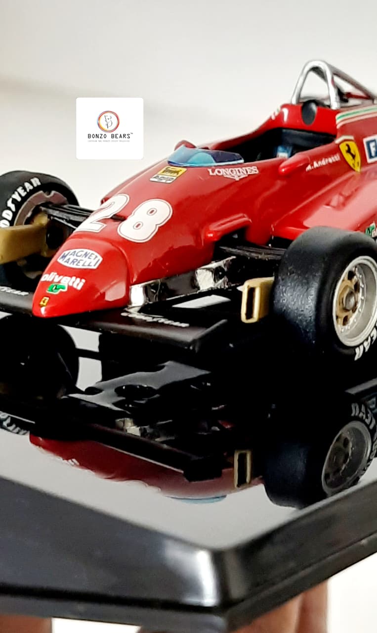 Limited Edition 1 of 5000 1:43 1982 Ferrari 126 C2 - Mario Andretti at Italian GP - Hot Wheels Elite | Bonzo Bears