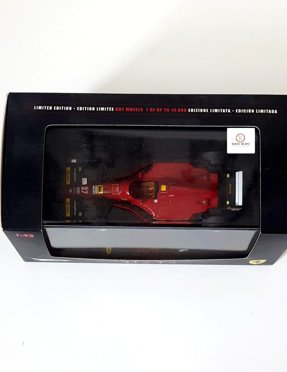 Limited Edition 1 of 10000 1:43 1995 Ferrari 412 T2, #27driven by Jean Alesi - Hot Wheels Elite | Bonzo Bears